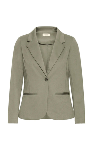 FRANSA stretch blazer - dusty olive