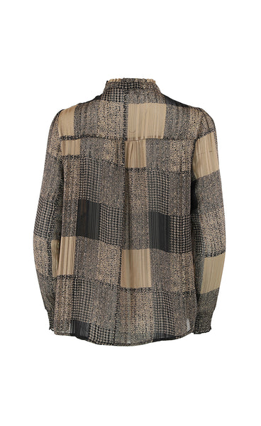 Asta blouse - brown print