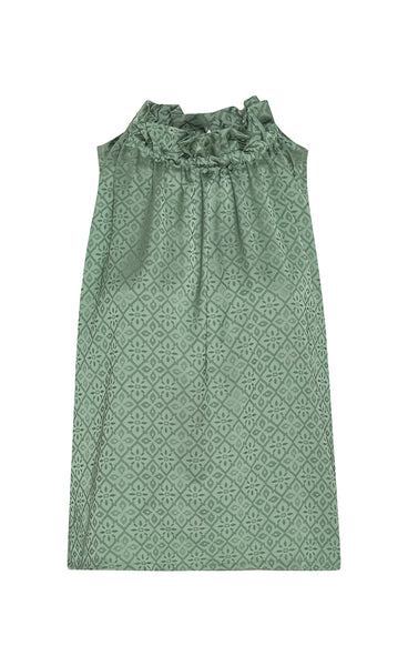 Liva top - green print