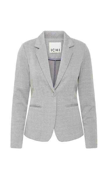 Kate jacquard blazer 4 - sharkskin herringbone