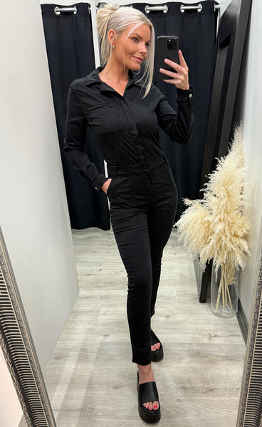 Melly samfestingur - black