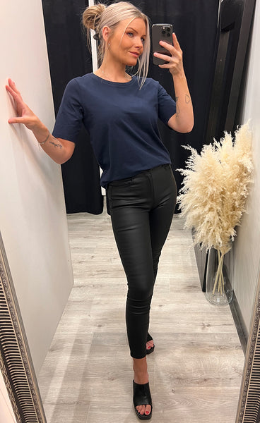 Shoulder tee - navy