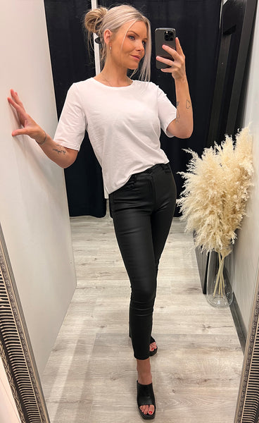 Shoulder tee - white