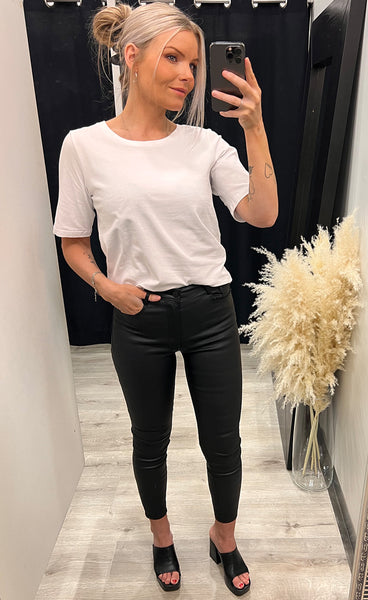 Shoulder tee - white