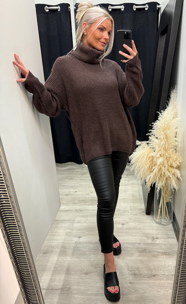 Chloe pullover - choco