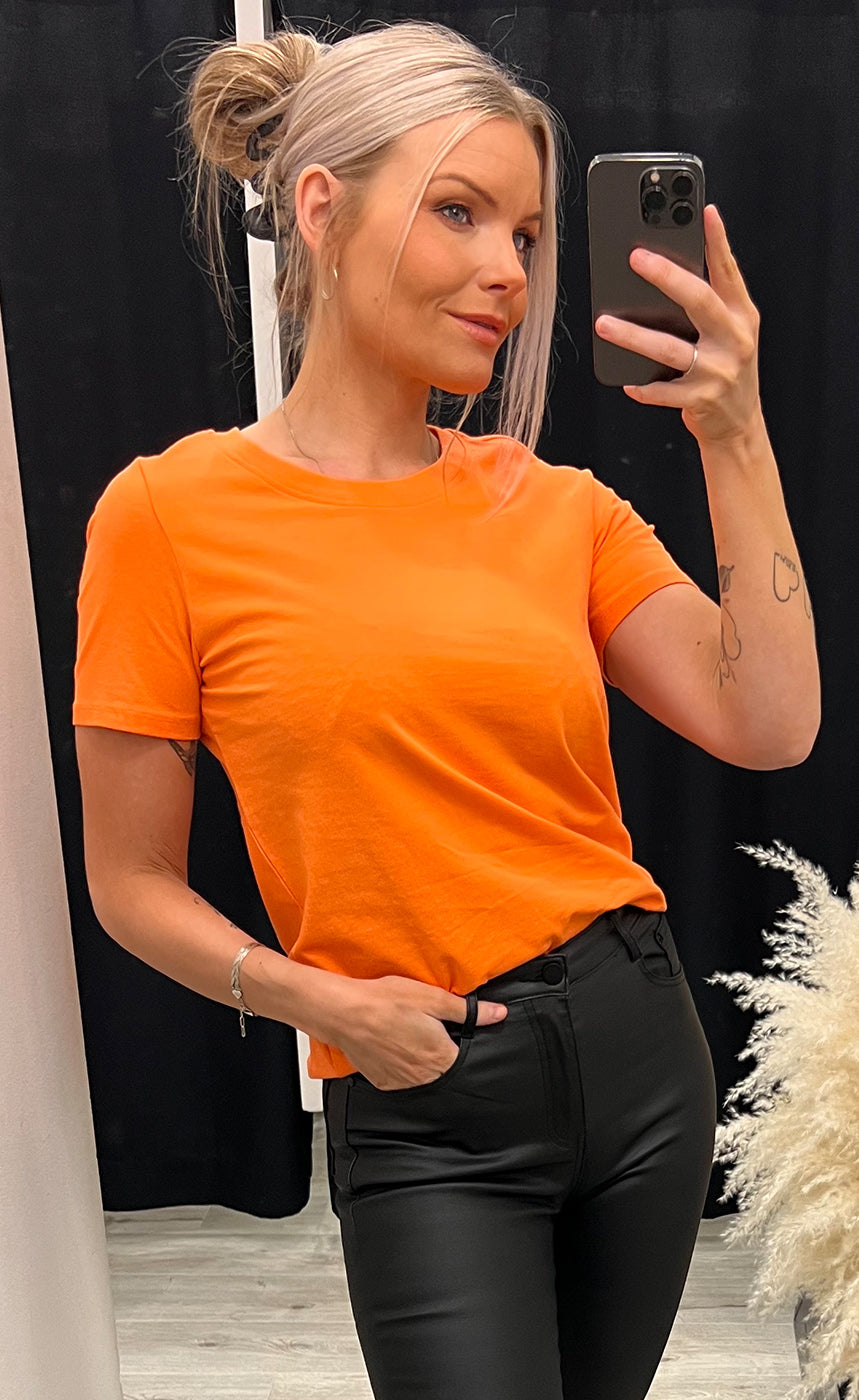 Shoulder tee - orange
