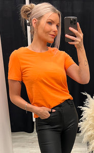 Shoulder tee - orange