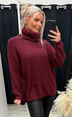 Chloe pullover - burgundy
