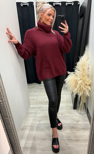 Chloe pullover - burgundy