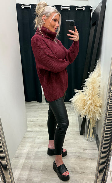 Chloe pullover - burgundy