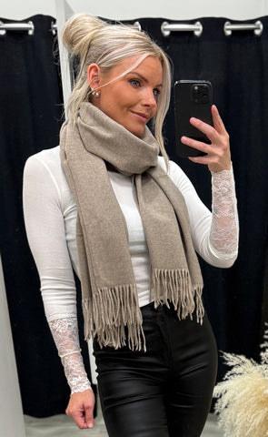 Pasmira scarf 1 - beige melange