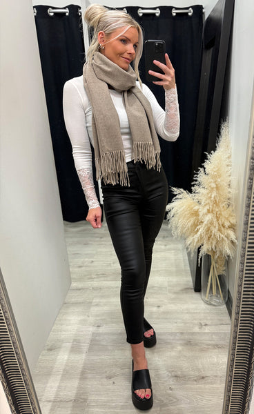 Pasmira scarf 1 - beige melange