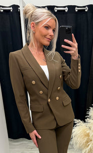 Comfy eloise blazer - brown sugar