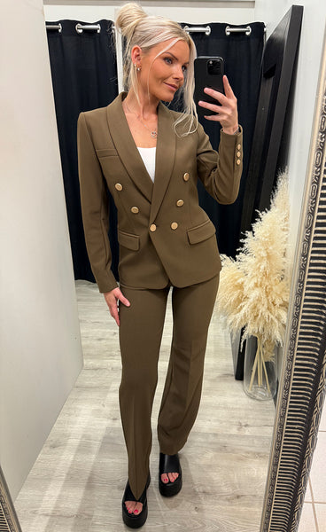 Comfy eloise blazer - brown sugar