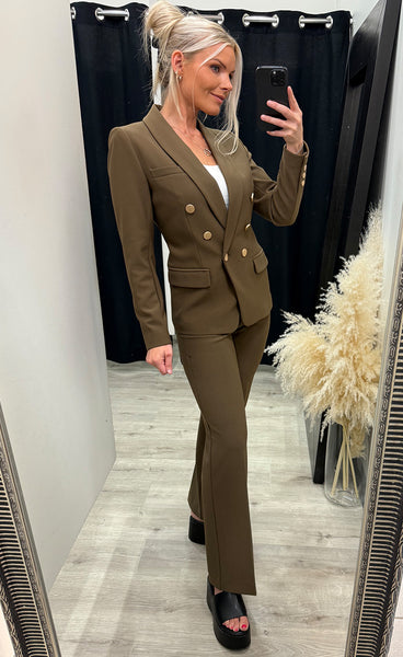 Comfy eloise blazer - brown sugar