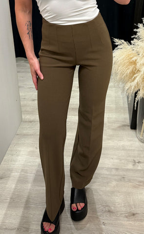Comfy olana wide pants - brown sugar