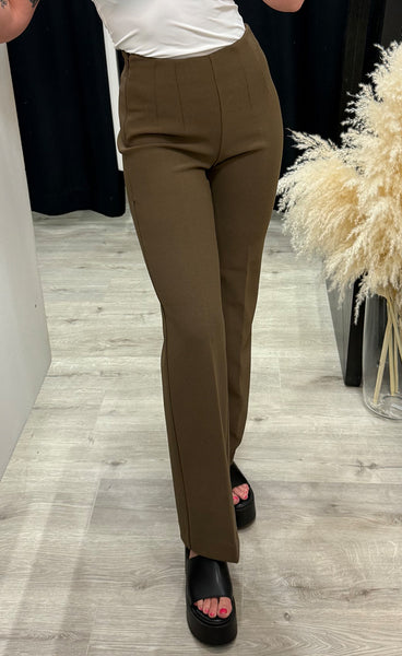 Comfy olana wide pants - brown sugar