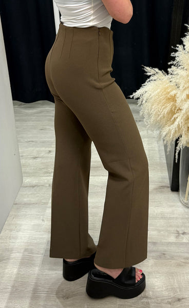 Comfy olana wide pants - brown sugar