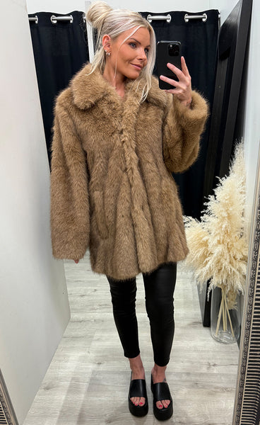 Akaja coat - tigers eye melange