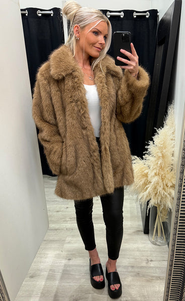 Akaja coat - tigers eye melange