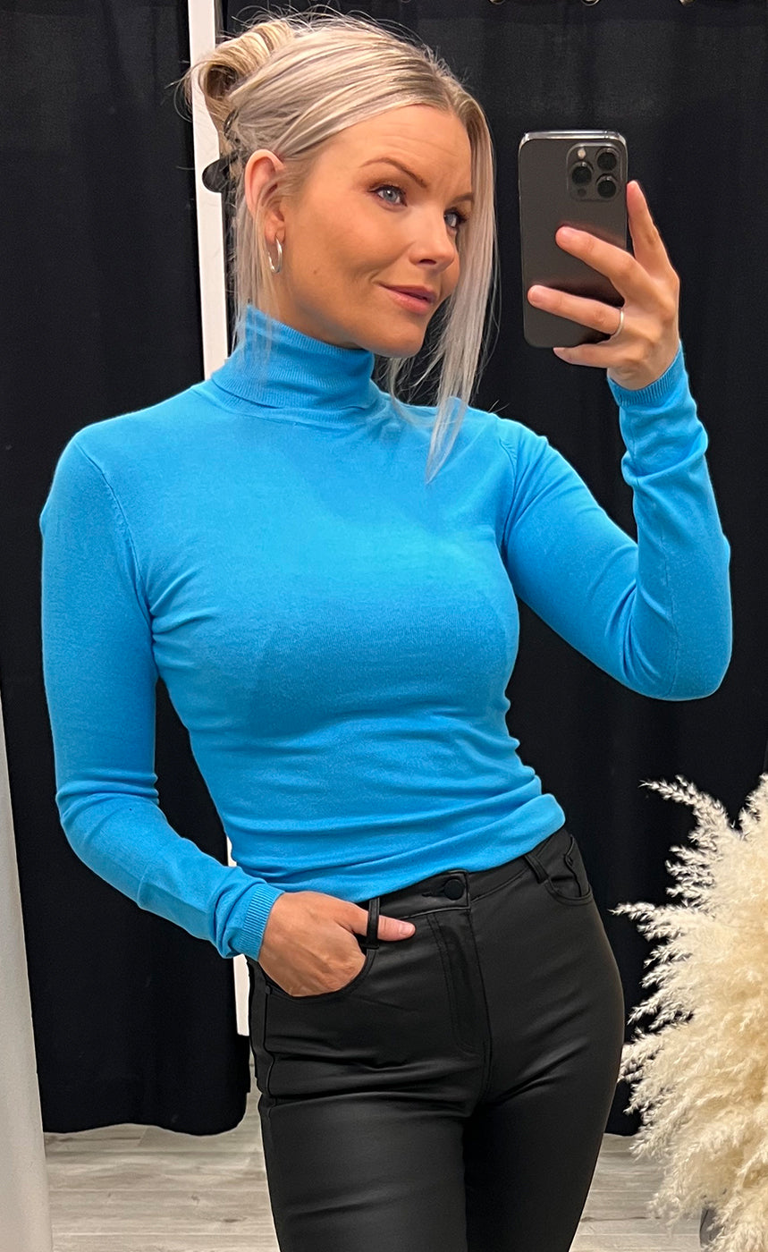 Mafa rollneck - ocean blue