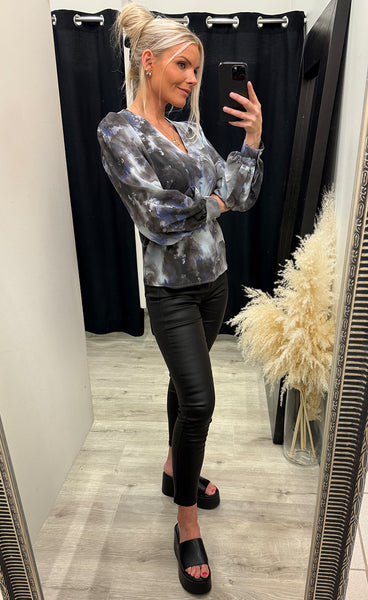Vanti blouse - grey/blue