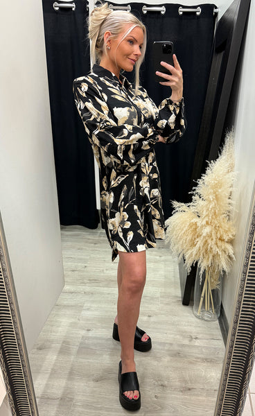 Ariana dress 13 - floral black
