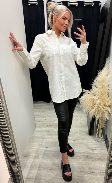 Sofia shirt 1 - whisper white stripe
