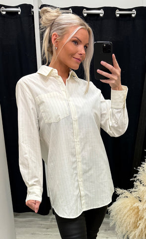 Sofia shirt 1 - whisper white stripe
