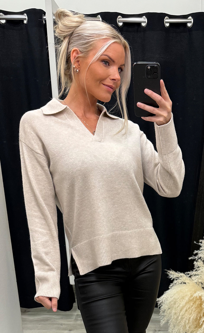 Bitte pullover 14 - limestone melange