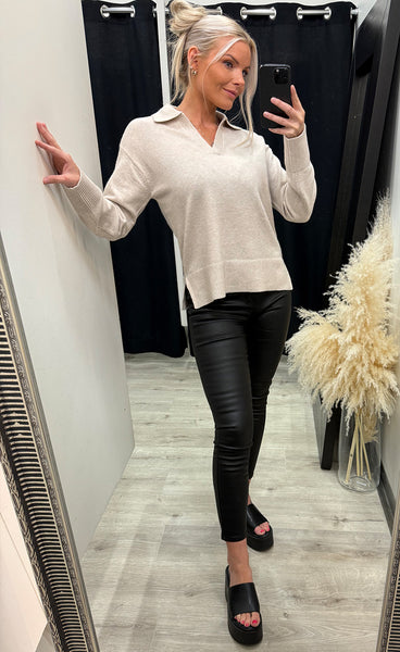 Bitte pullover 14 - limestone melange