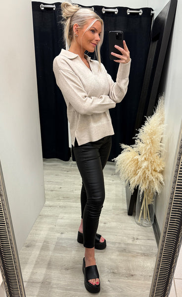 Bitte pullover 14 - limestone melange