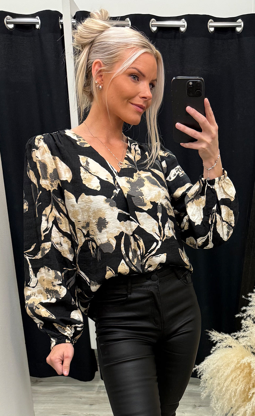 Ariana blouse 4 - floral black