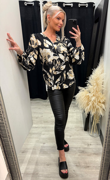 Ariana blouse 4 - floral black