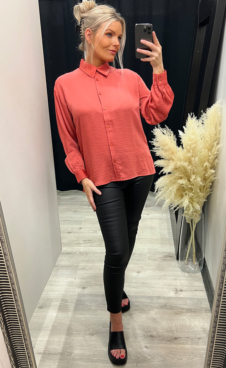 Nanella shirt - mineral red