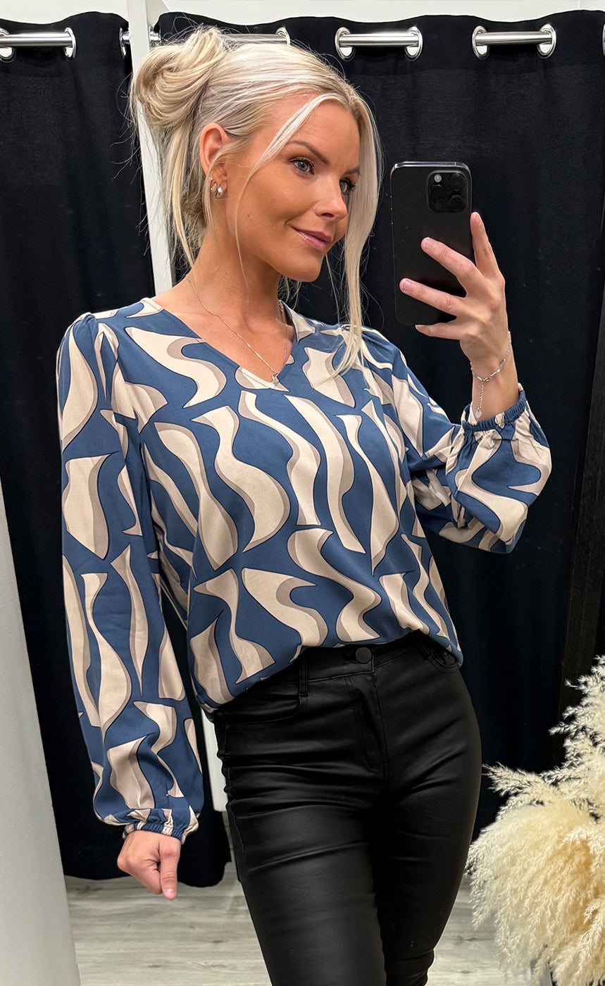 Justini blouse 1 - bering sea