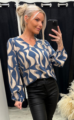 Justini blouse 1 - bering sea