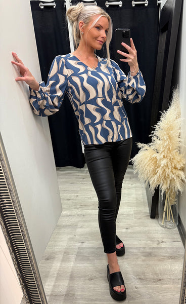 Justini blouse 1 - bering sea