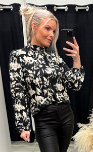Seen blouse 1 - floral black