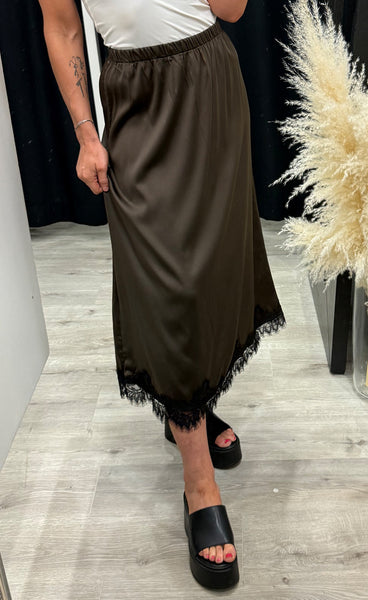 b.young Lippy skirt - java brown