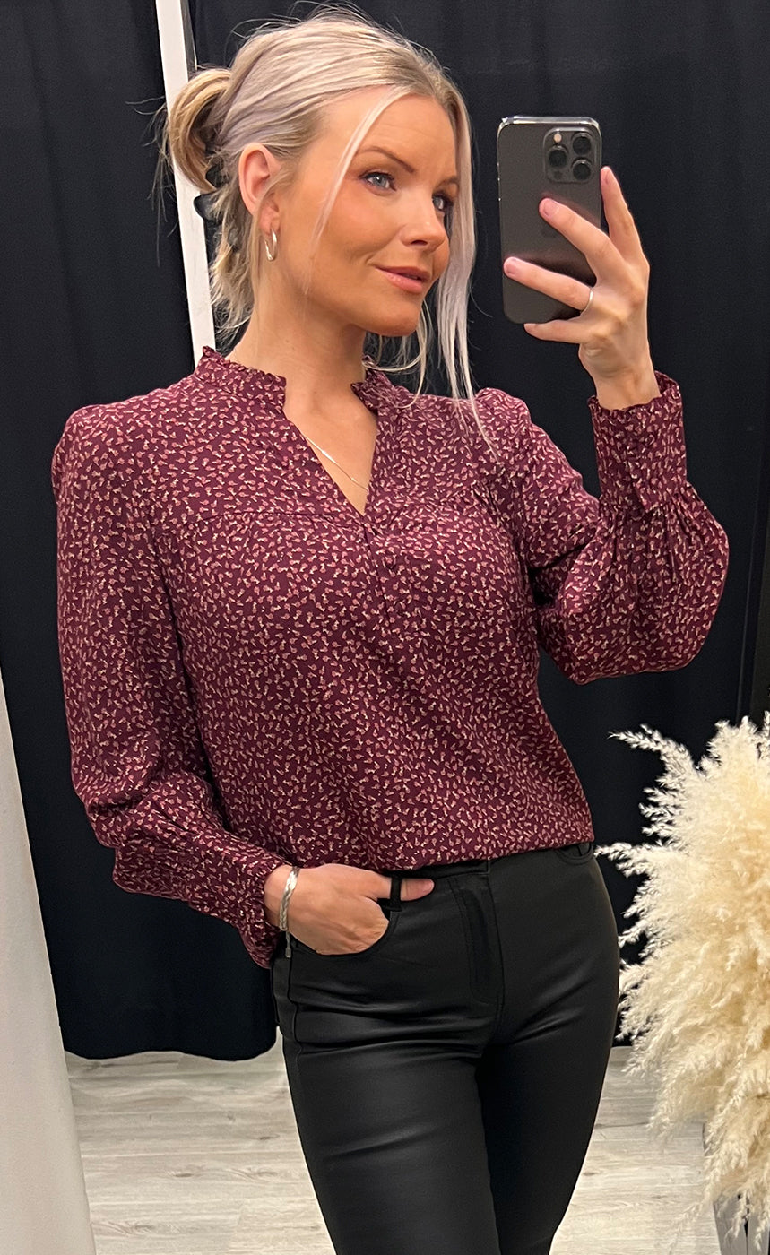 Alia blouse - plum mix