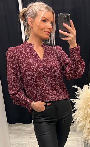 Alia blouse - plum mix