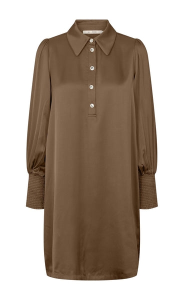Isco faustine dress - brown sugar