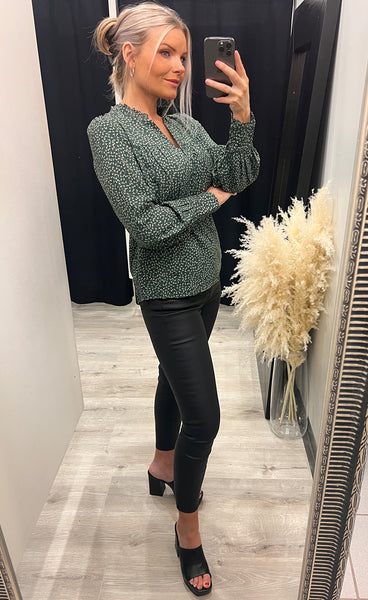 Alia blouse - green mix