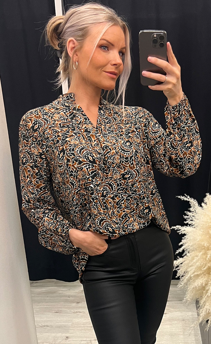 Minoa blouse - black mix