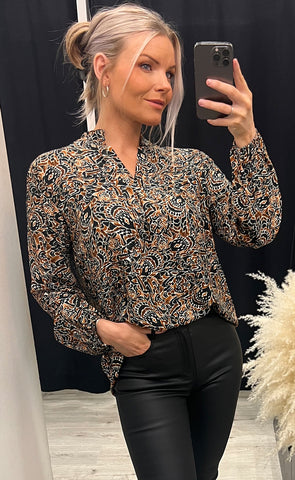 Minoa blouse - black mix