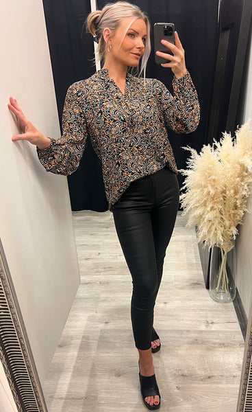 Minoa blouse - black mix