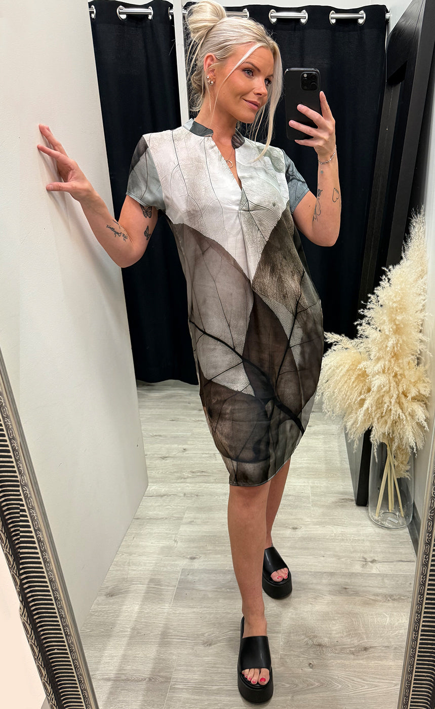 Aia dress s/s - 112 bone mix