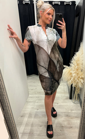 Aia dress s/s - 112 bone mix