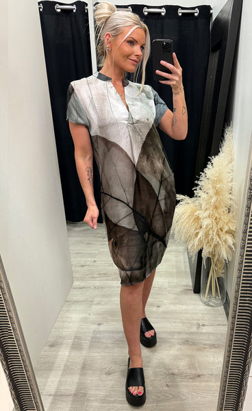 Aia dress s/s - 112 bone mix